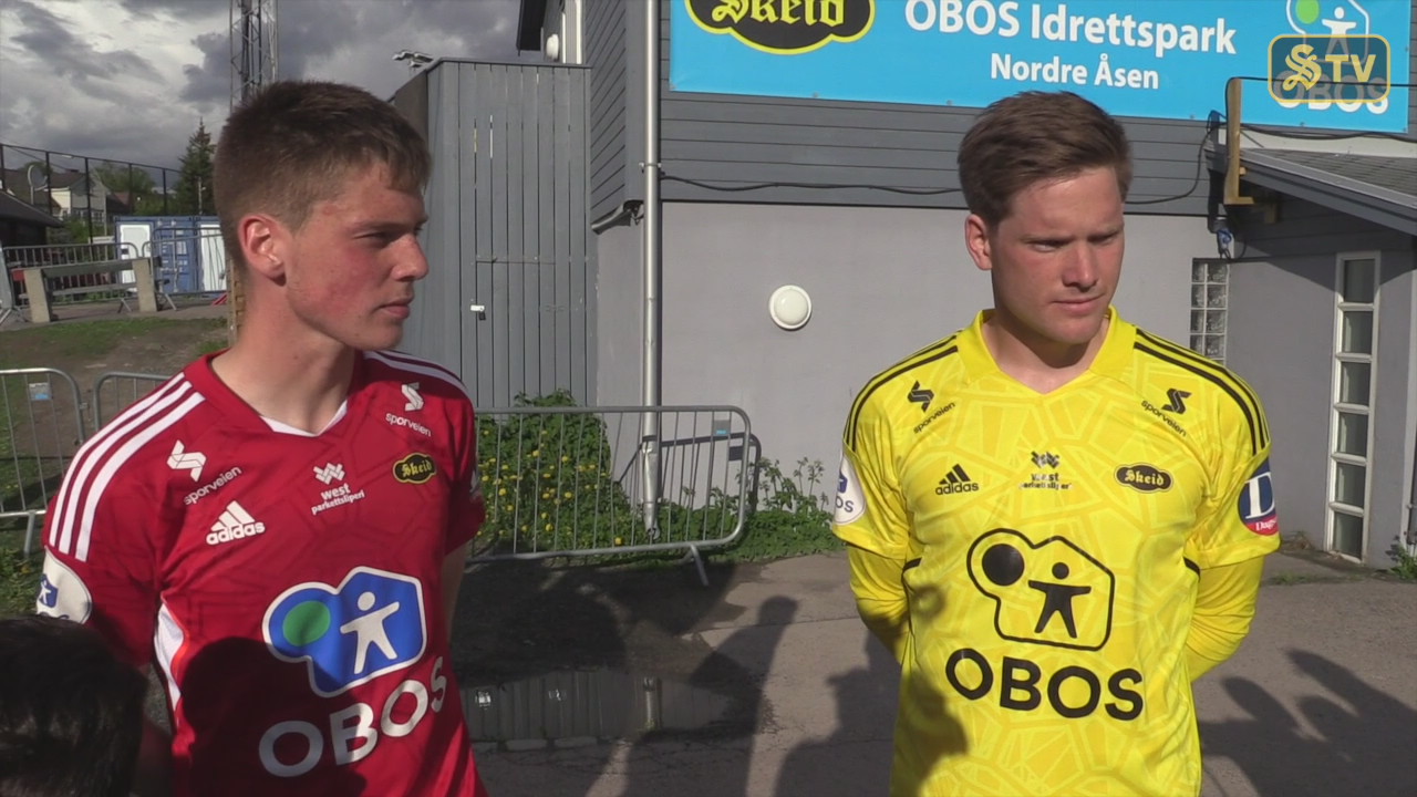 Intervju med Anders Gundersen og Jakob Romsaas etter Skeid - Sandnes Ulf